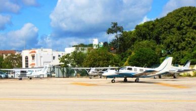Playa del Carmen Airport Small Plane